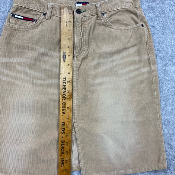 Tommy Hilfiger skirt women’s 9 30 vintage corduroy faded Y2k funky cottagecore - Picture 9 of 11